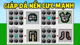 CÁCH CHẾ TẠO ÁO GIÁP ĐÁ NỀN CỰC MẠNH TRONG MINECRAFT !! *GIÁP KHÔNG BỊ VỠ*