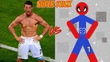 Cristiano Ronaldo vs Spider Stickman | Stickman Dismounting funny moments | Best Falls #8