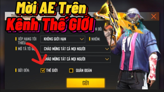 [FREE FIRE] Mời Anh Em Trên Kênh Thế Giới Leo Rank Thách Đấu Và Cái Kết Còn Cái Nịt