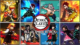 All Ultimate Attacks: from Demon Slayer V4 JUS Edition - MUGEN