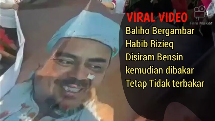 Ajaib!! Gambar Habib Rizieq Tidak Mempan DiB4k4r