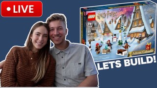 Couples Lego Live Stream! Building Lego HARRY POTTER Advent Calendar🎄