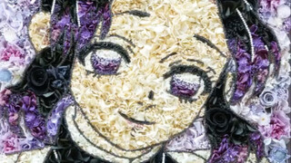أصنع صورة كايجو هيناتا باستخدام الزهور