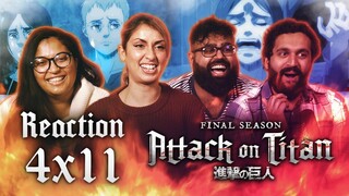 Attack on Titan Dub - 4x11 Deceiver - Group Reaction