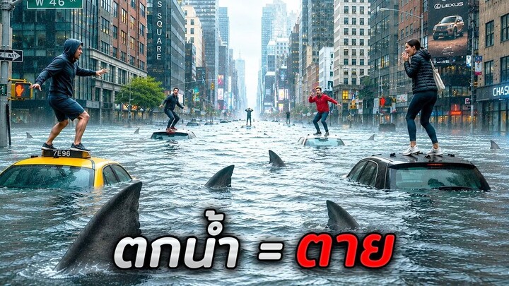 อยู่ดีๆ น้ำก็ท่วมทั้งเมืองใน 10 นาที...ใครตกลงน้ำ = ตาย!! (สปอยหนัง)