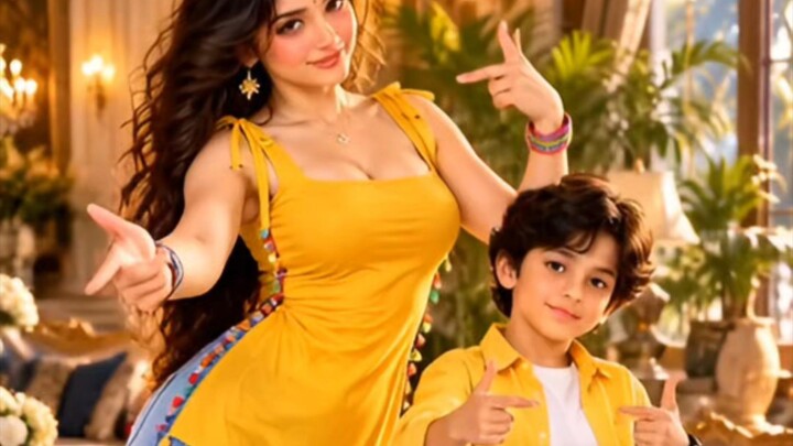 Mom Son Viral Dance 🪩,🥰!
