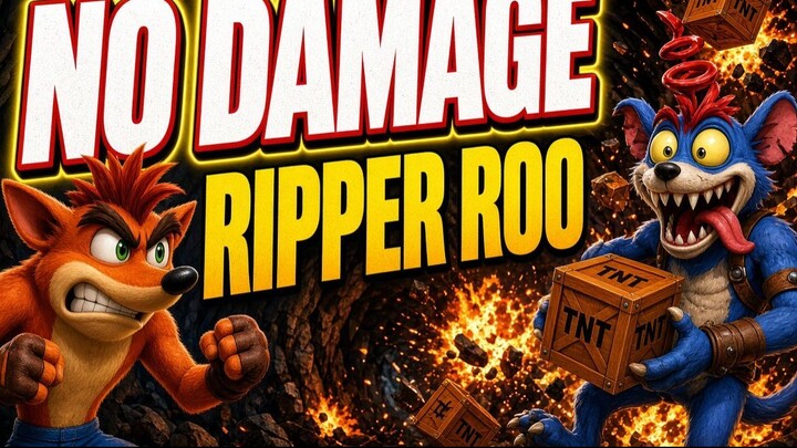 Crash Bandicot 2 - #6 Ripper Roo (No Damage) [PS1] [PlayStation]