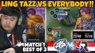 TAZZ VS EVERYBODY? LINGNYA TAZZ GA ADA OBAT SIH SUMPAH GA BISA BERKATA APA2 GW!! MATCH 1 EVOS VS RSG