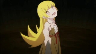 Shinobu is unhappy about being put in a child seat