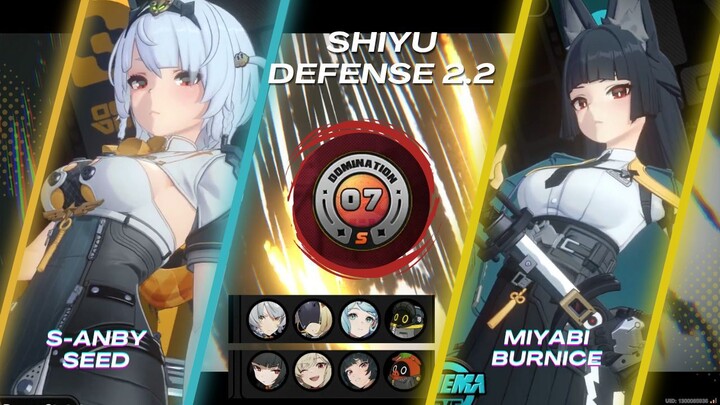 Shiyu Defense 2.2 S-Anby X Seed & Miyabi M2 X Burnice | Zenless Zone Zero