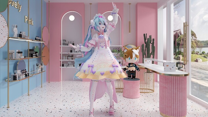 【初音未来MMD】粉芙云朵奶盖everyday