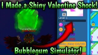 I Made a SHINY Valentine Shock *OP STATS* in Bubblegum Simulator! (Roblox)