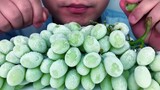 [ASMR] Eating frozen green grapes