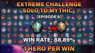 Solo To Mythic: One Hero Per Win - High WR (Ep. 6) | MLBB