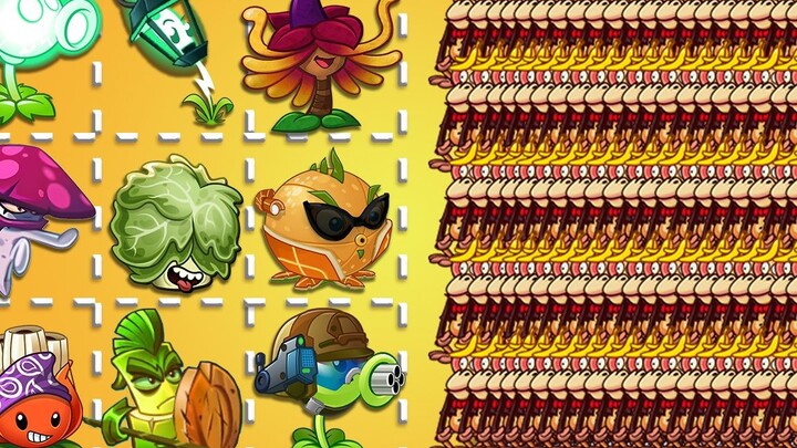 ความท้าทาย PvZ 2 - พืชระดับสูงสุด 300 ต้น ปะทะซอมบี้ลิงระดับ 30 จำนวน 300 ตัว ใครจะเป็นผู้ชนะ?