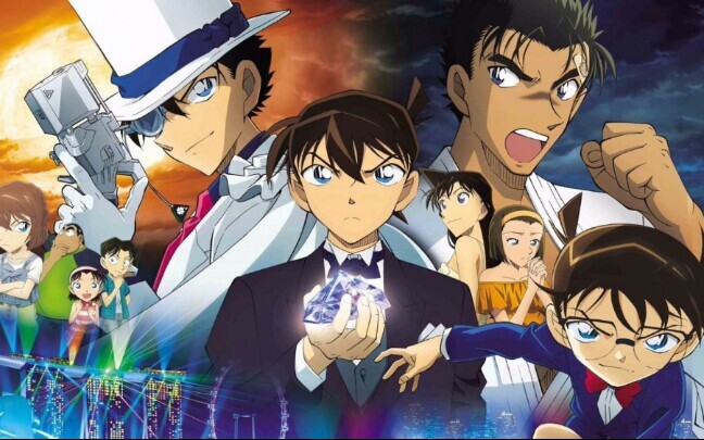 (Earphones are required) Use two pens to type out BLUE SAPPHIRE "Detective Conan Fist of Cyan Blue"