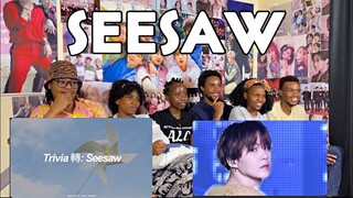 Showing Newbies Trivia 轉: Seesaw | BTS (방탄소년단) English Lyrics + stage mix