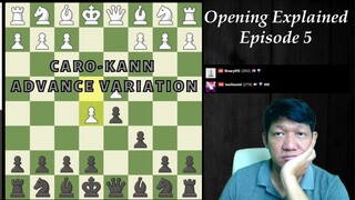 CARO KANN ADVANCE VARIATION! Opening explained Episdoe 5
