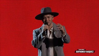 Sofronio Vasquez in the voice finale (unstable)