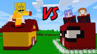 원펀맨 집 VS 스파이더맨 집 [집대집] One Punch Man House vs Spider Man House in minecraft