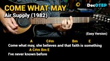 Come What May - Air Supply (1982) Easy Guitar Chords Tutorial with Lyrics