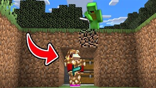 SUPER BLOCK ARMOR Speedrunner vs Hunter in Minecraft JJ and Mikey Challenge (Maizen Mizen Maizen)