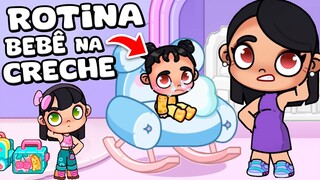 ROTINA COM BEBÊ PRIMEIRO DIA NA CRECHE | AVATAR WORLD ROTINAS E HISTÓRIAS