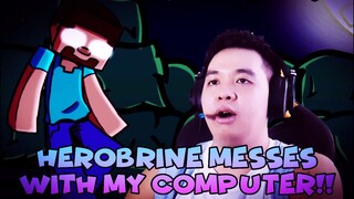 HEROBRINE CLOSES MY GAME!! | Friday Night Funkin' Vs Herobrine