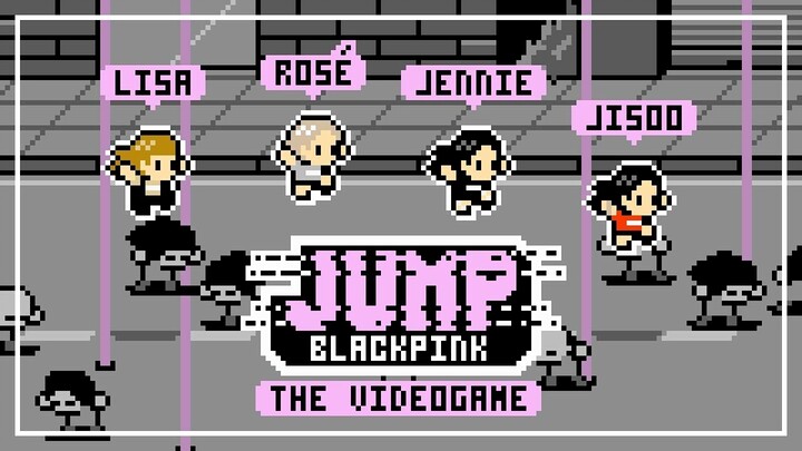 BLACKPINK's "JUMP," but in 8-bit pixel art style