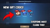 GIFT FREE CLAIMABLE CODES AND PERMANENT FREE SKIN! LEGIT! NEW EVENT | MOBILE LEGENDS 2022