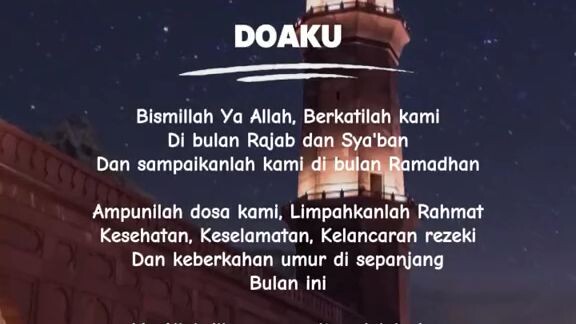selamat malam 1 rajab