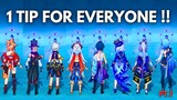 1 Tip for Every Genshin Character [ PART 1 ]