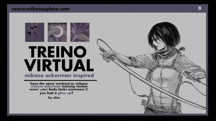 mikasa ackerman | virtual workout 〔 uma escuta 〕