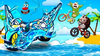 Roblox Oggy Upgraded To New Summer Bikes In Cycle Obby With Jack