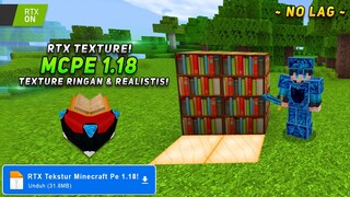 AKHIRNYA RILIS!!🤯 RTX TEXTURE MCPE WORK 1.17 & 1.18 | BEST TEXTURE REALISTIS!