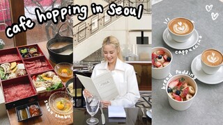cafe hopping in seoul 🍓 apgujeong rodeo (shabu shabu, tartine bakery, millefeuille, beef tartare)