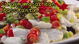 Cara memasak ikan bass Kanton