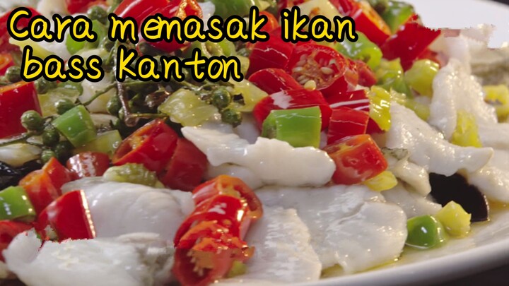 Cara memasak ikan bass Kanton