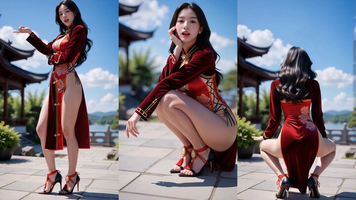 [Stellar Blade Cheongsam] 4K Vertical Video | Wear the cheongsam from “Stellar Blade” and wish you a