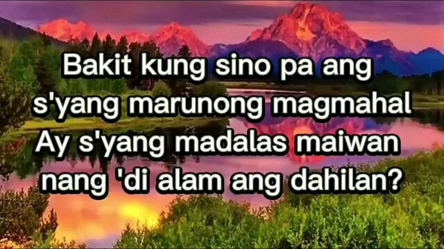 Bakit Kung Sino Pa- Lloyd Umali Lyrics