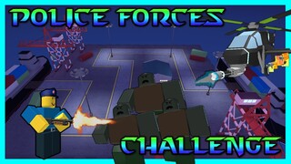Police Forces Only Challenge |Tower Defense Simulator| (Roblox)