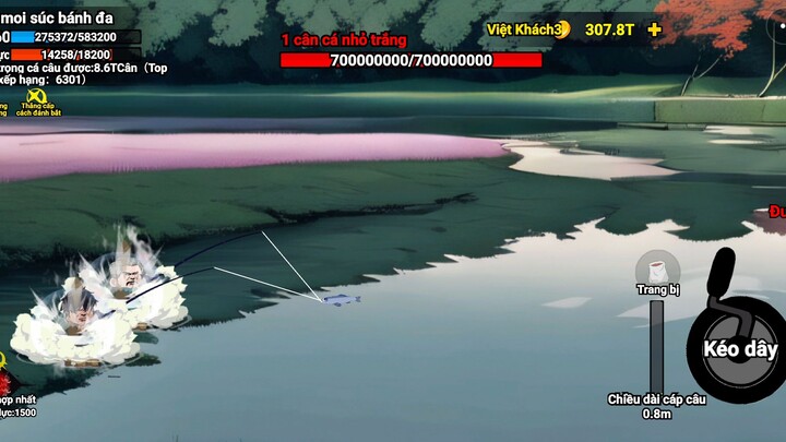 Câu cá vạn cân trong game, kéo muốn gãy cần 😆🎣#BuildaGame #钓鱼传奇2 #ST未知起源