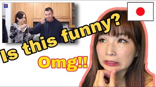 Japanese girl reacts to American funny video. TRY NOT TO LAUGH.