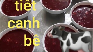 Ẩm thực Biển làm.phở bò.xốt vang.tiết canh bê bữa ăn sáng của mấy anh em mình rất ngon