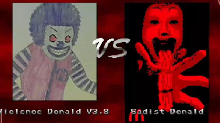 WINMUGEN BATTLE : violence donald v3.8 (10p) vs sadist donald (12p)