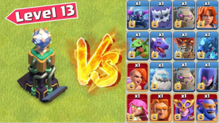 Max Hidden Tesla vs All Max Troops Clash of Clans