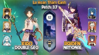 C0 Xiao Double Geo & C0 Raiden National | La Hoàn Thâm Cảnh Tầng 12 | Genshin Impact 3.7