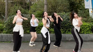 大学生路边挑战ILLIT出道单曲 Magnetic !