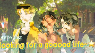 We are just pursuing a better life~🌟/swinging at the stars