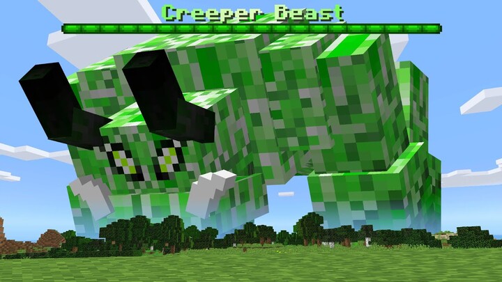 Minecraft if there were Creeper Boss Mobs